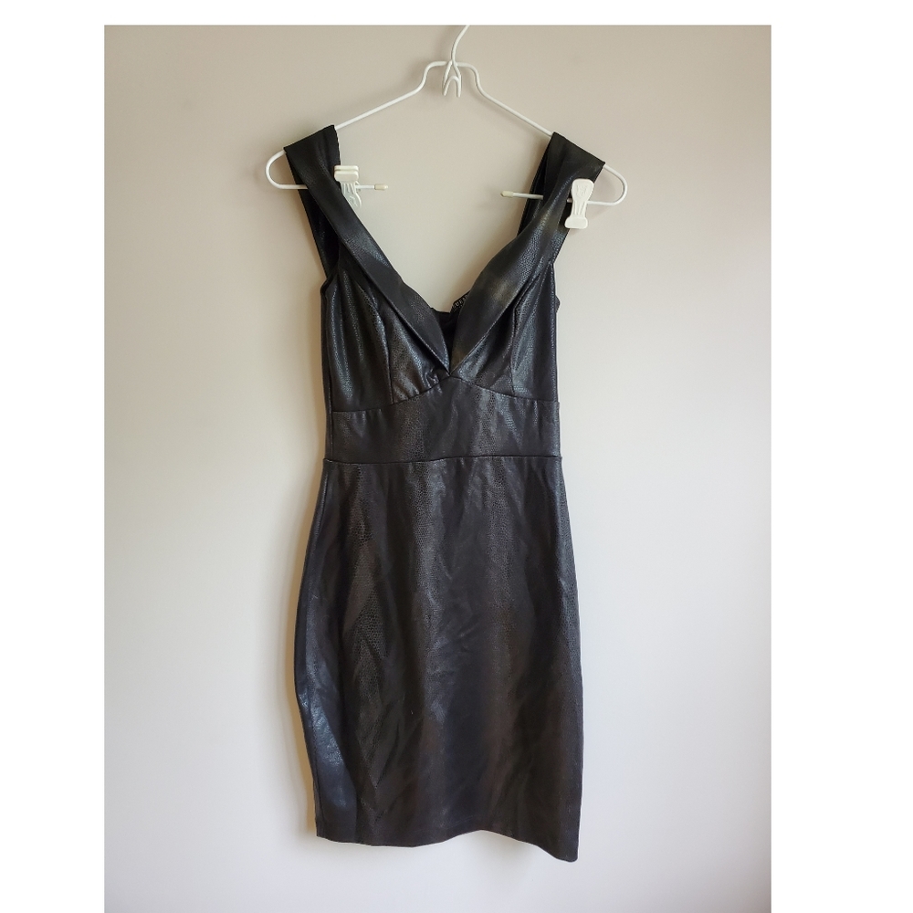 Faux snake skin dress